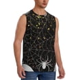 thumbnail image 2 of Kdxio Spiderweb Bats And A Spider for Men's Muscle T-shirt,Sleeveless for Workout Running Athletic Gym Lounge Casual, 2 of 5