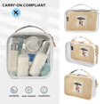 thumbnail image 5 of Cats Umbrella Clear Cosmetic Bags with Handles PVC Toiletry Bags Zipper Waterproof Portable for Traveling 2 Pcs, 5 of 7