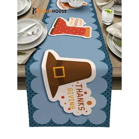 

Thanksgiving Harvest Fresh Mats Dining Table Accessories Tableware Placemat Wedding Home Party Table Decor Table Runner