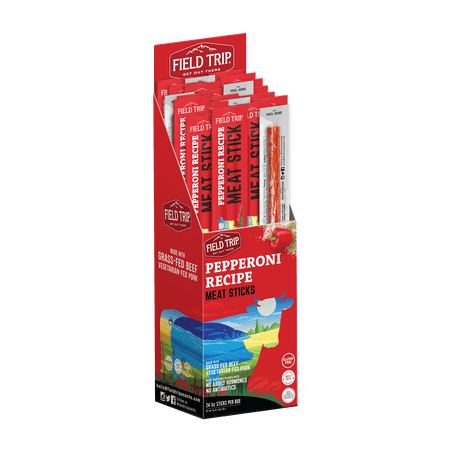 Field Trip Jerky, Pepperoni Meat Stick, 1 oz (24 Count)