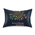 thumbnail image 7 of Yayeee Pillowcase Standard Size Set of 2 Satin Wrinkle Resistant Pillow Case, Blue Christmas Light, 7 of 7