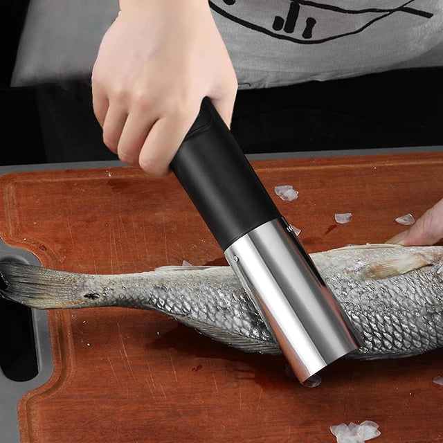 Removedor de escamas de pescado eléctrico inalámbrico, potente raspador de escamas de pescado, limpiador de pescado automático impermeable, recargable