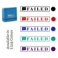 thumbnail image 7 of Printtoo Failed Self Inking Rubber Stamp Pre-Inked Office Stamp- Home Office Business Stationery, Black- 42 x 9 mm, 7 of 7