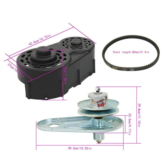 ALL-CARB 40 Series Torque Converter Kit Clutch Pulley Driver Replacement for 8-16HP Go Kart and All Engines with 1 Inch Pto Output Shaft 203015 203015A 209133A 209133 209139A 209139