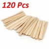 "WideskallÂ® Flat Natural Wood Craft Sticks Popsicle Sticks Bulk 4-1/2"" x 3/8"" - Pack of 120"