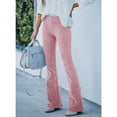 thumbnail image 1 of Pantalones Ajustados Para Mujer, Pantalones Acampanados De Cintura Alta, Cremallera Oculta, 2 Bolsillos Para Invierno ANGGREK No, 1 of 6