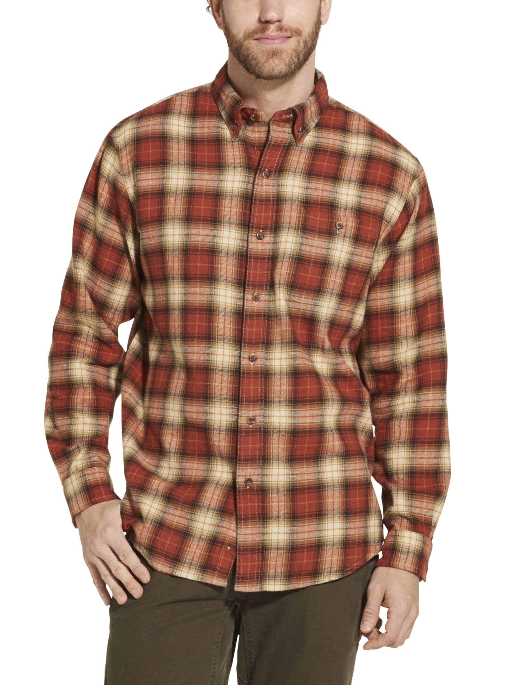 Men's Performance Cotton Flannel Shirt