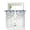 White, variant on Blue Eucalyptus Sheer Kitchen Tier Curtains 45 Inch length,Rod Pocket Half Curtains & Drapes,Farmhouse Flowers Leaf White Watercolor Chiffon Cafe Bathroom Window Treatments 2 Pcs 27.5"W x 45"L