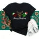 thumbnail image 3 of Camiseta con estampado de árbol de Navidad para mujer, ropa juvenil, Tops, 2023, 3 of 5