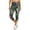 Palms Black, variant on Ideology Women Palm-Print Cropped High Rise, Side Pockets Leggings, Black , S