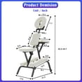 thumbnail image 3 of XgoodX Portable Massage Chair,Foam Therapy Chair Height Adjustable Tattoo Chair,Folding Travel Spa Chairs Face Cradle Salon Massage Chair with Carrying Bag-Cream, 3 of 9