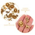 thumbnail image 3 of OULII 30 Pcs Breloques pour Chapeaux Bottes de Cowboy Dorées Pendentifs Chevaux pour Projets Diy, 3 of 8