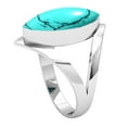 thumbnail image 2 of Turquoise Ring 925 Sterling Silver Handmade Jewelry, 2 of 10