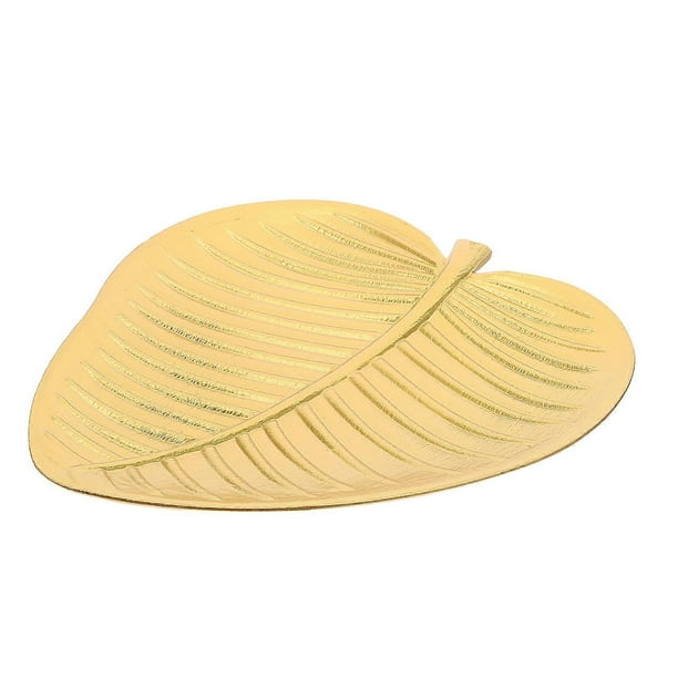 Natural Wood Leaf Shaped Serving Tray – Smooth Finish Decorative Platter for Fruit, Snacks, Jewelry Organization – Compact Design for Home Decor &