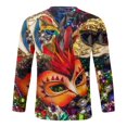 thumbnail image 5 of PMUYBHF T-Shirt à Manches Longues Col Rond Carnaval Printemps et Été pour Hommes 7869 TG, 5 of 5
