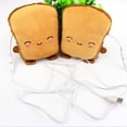 thumbnail image 3 of Zecic USB Heater Gloves 1Pair Cute Bread Toast Shape Hand Warmers Fingerless Gloves, 3 of 12