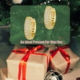 thumbnail image 5 of Hoop Earrings Lightweight Mens Huggie Earrings for Women 14K Gold Plated Small Cartilage Diamond Silver CZ Earrings Hoop, 5 of 8