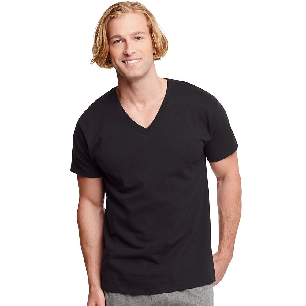 Photo 1 of Hanes Men's Ultimate ComfortSoft V-Neck Undershirt, 3-Pack xl