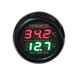 thumbnail image 1 of Car Truck Usb Charger Current Meter Volt Detector 3/2 In 1 12/24v Car Volt Meter Digital Led Car Voltmeter Thermometer, 1 of 1