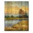 thumbnail image 3 of Designart 'The Awakening of Nature Over Meadows' Lake House Print on Natural Pine Wood, 3 of 5