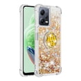 thumbnail image 2 of Funda para Xiaomi Redmi Note 12 5G con Brillo Líquido Flotante, Purpurina, Parachoques y Anillo Giratorio Soporte, 2 of 5