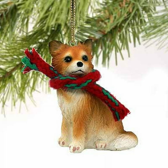 Chihuahua Tiny Miniature One Christmas Ornament Longhaired - DELIGHTFUL!