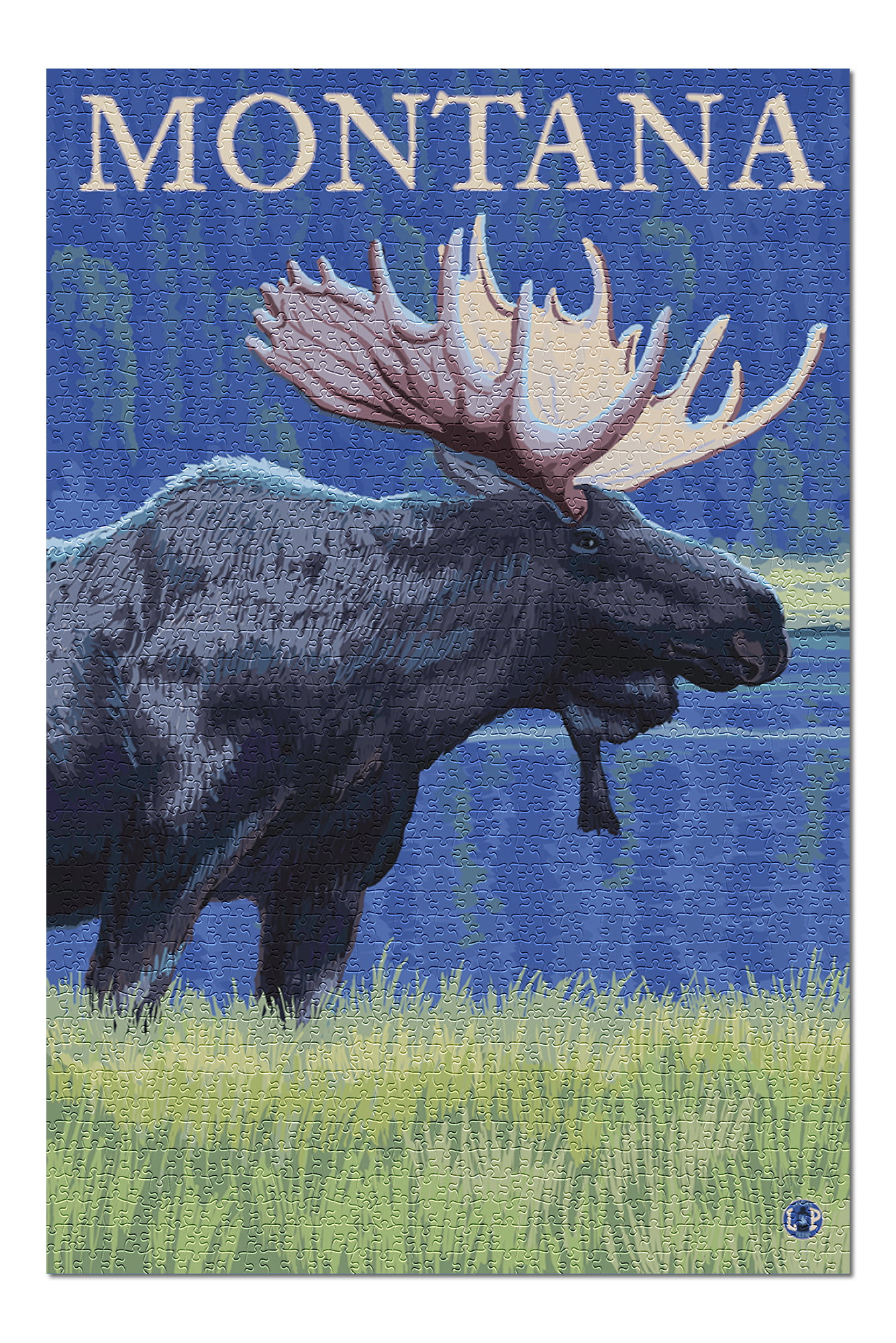 Ravensburger Winter Moose 1000piece Adult Stress Relief Puzzles Toys Gift New 