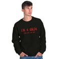 thumbnail image 4 of Im a Ninja You Cant See Me Fighter Men's Crewneck Sweatshirt Brisco Brands S, 4 of 5