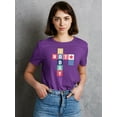 thumbnail image 2 of Not Today Crossword Design T-Shirt Women -Image by Shutterstock, Female Medium, 2 of 4