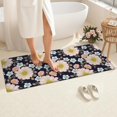 thumbnail image 4 of Pioneer Flower Floral Print Pattern Bathroom Rugs Mat, Non Slip Microfiber Bathroom Rug with Rubber Backing, Soft Mats for Bathroom Floor Tub Shower, 24"x60", 4 of 5