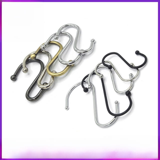 Gancho en forma de S de acero inoxidable con cordón de soldadura sin costura, gancho de metal para cocina, baño, toalla, abrigo