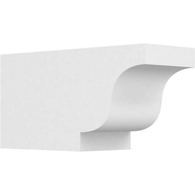 Ekena Millwork RFTP06X08X16NEW 8 x 6 x 16 in. Standard Newport Architectural Grade PVC Rafter Tail