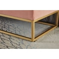 thumbnail image 3 of Bedroom Benches 58.6" Bed Bench Metal Base with Storage Pink Velvet,Bedroom Benches With Storage, 3 of 8