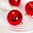 thumbnail image 5 of 36Pcs Christmas Balls Ornaments, 1.18" Shatterproof Plastic Balls for Xmas Trees, Party & Home Decor, Hanging Tree Ball Ornaments for Christmas with 5 Styles (Glossy/Matte/Prismatic/Glitter/Disco), 5 of 5