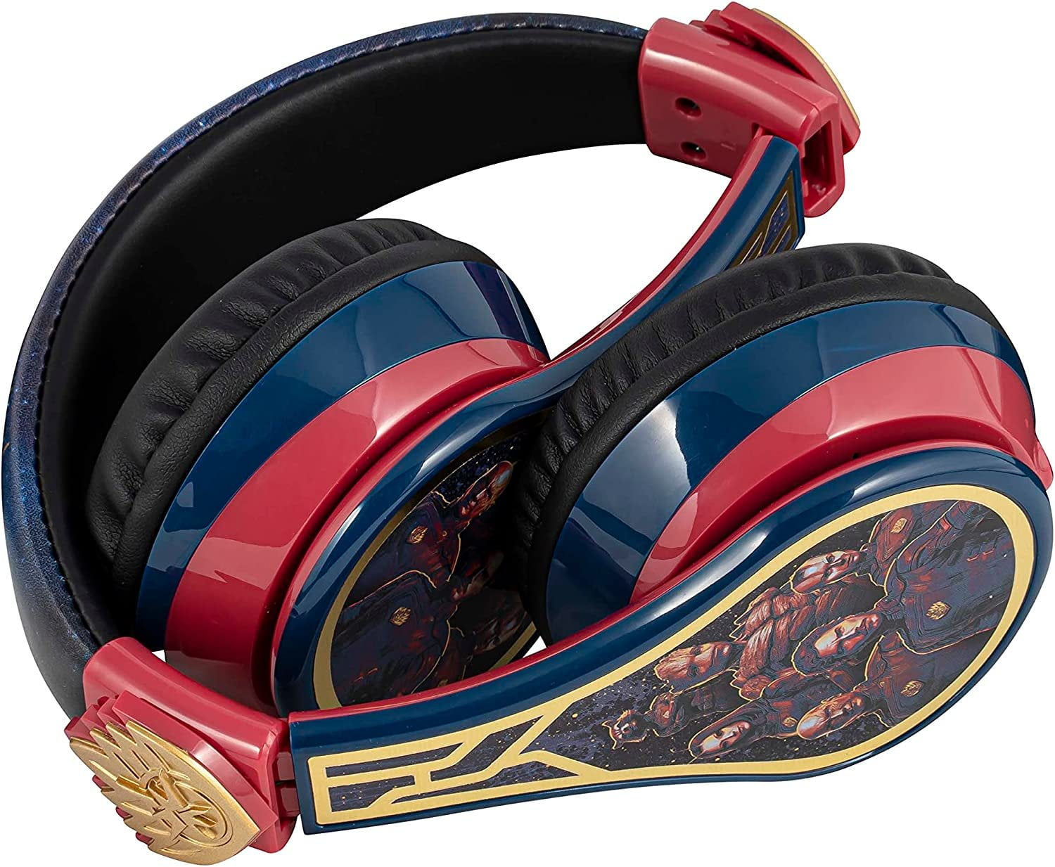 eKids Guardians of The Galaxy Kids Bluetooth Headphones, Wireless Headphones with Microphone Includes Aux Cord