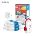 thumbnail image 1 of Portable Electric Vacuum Storage Bags for Travel Save 70% Luggage Space PVC Adjustable Sizes, 1 of 8