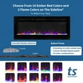 thumbnail image 4 of The Sideline by Touchstone - 28" Wide Recessed Electric Fireplace - Black, 4 of 10