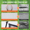 thumbnail image 2 of VEVOR Golf Practice Hitting Net, Huge 10.8x7ft Golf Net, Personal Driving Range for Indoor Outdoor Use, Portable Home Golf Aid Net, 2 of 9