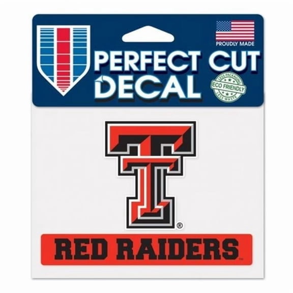 Texas Tech Red Raiders Decal 4.5x5.75 Perfect Cut Color
