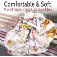 thumbnail image 4 of nda floral para asiento de coche para bebé, toldo para asiento de automóvil, nda elástica multiusos para carriola, silla alta, carrito de compras, toldos de asiento de coche, 4 of 5
