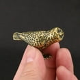thumbnail image 4 of Solid Brass Owl Figurine Small Office Table Decoration Animal Figurines Toys++, 4 of 6