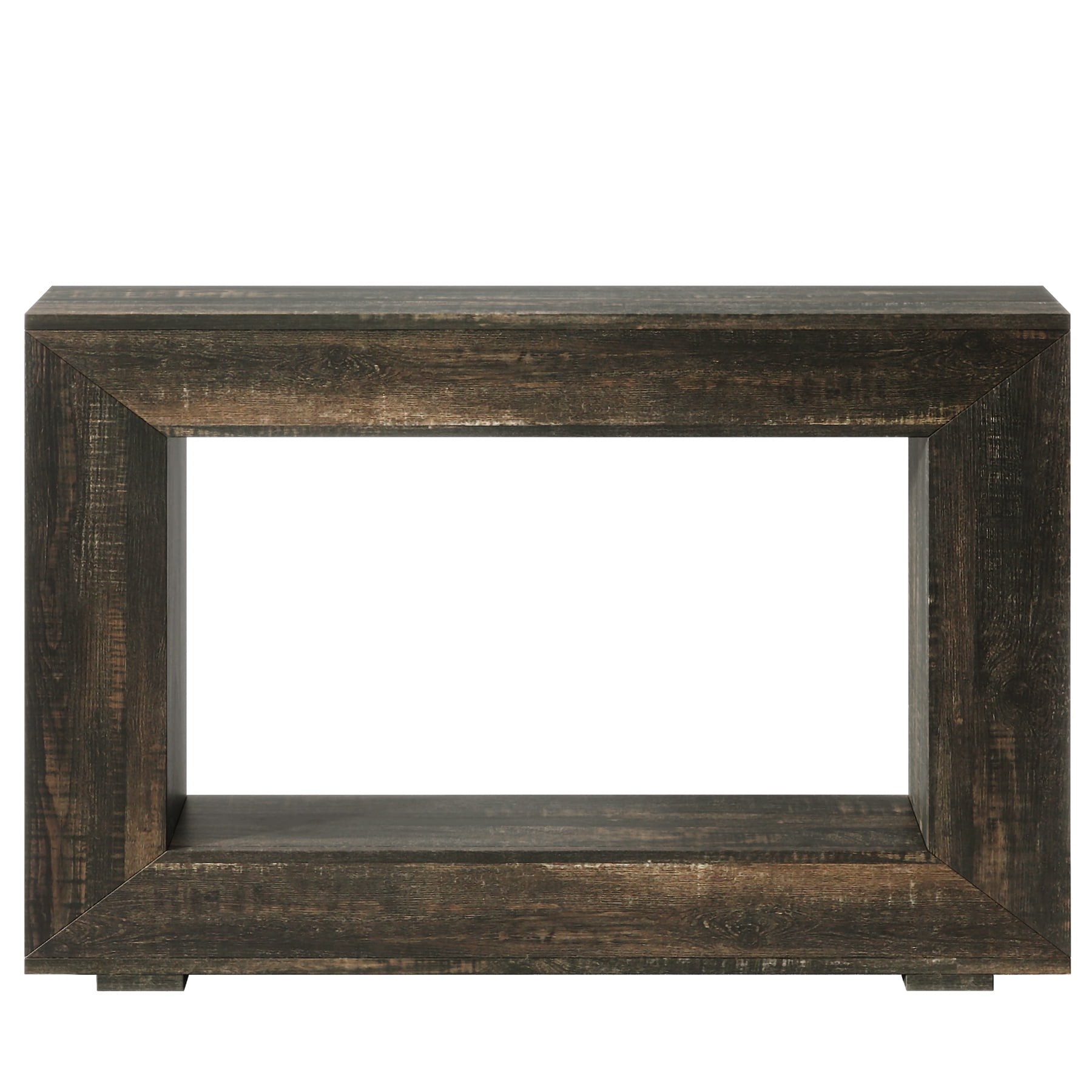 Fnova Farmhouse Console Table for Entryway, 47.2" Long Narrow Wood Entryway Table, Easy Assembly, Dark Gray