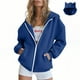 thumbnail image 2 of Sudadera con capucha para mujer,Sudadera de manga larga de color liso para mujer, cuello redondo, corte holgado, poliéster, ropa informal para el hogar, sopatenor, 2 of 9
