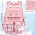 thumbnail image 4 of BTEPSGA School Backpack, Bookbags Back Pack School Bag Cute Stylish Plaid Backpack, 4 of 8