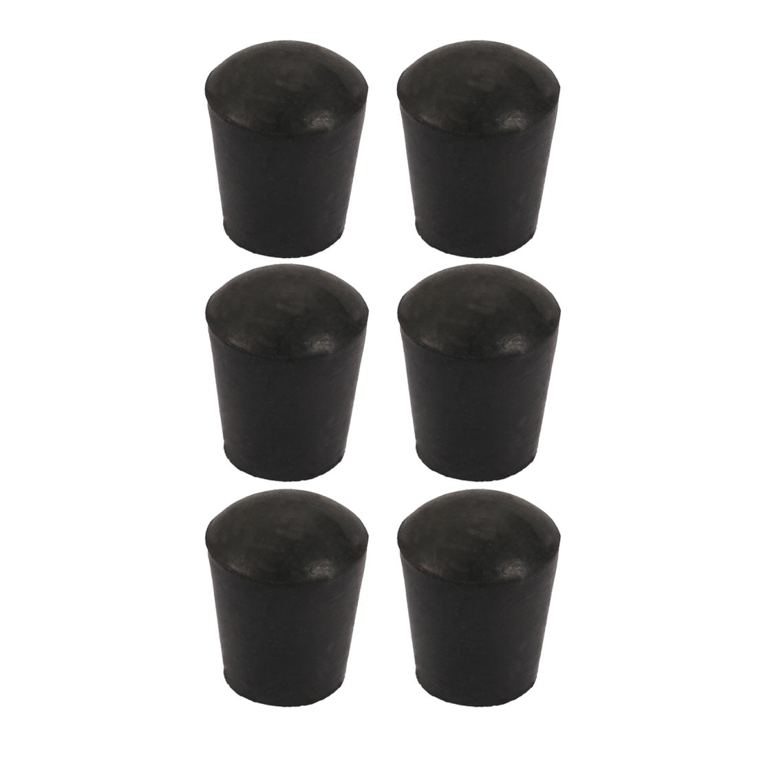 6Pcs Furniture Table Chair Round Rubber Leg Tip Cap 16mm Inner Diameter