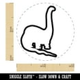 thumbnail image 2 of Brachiosaurus Dinosaur Outline Self-Inking Rubber Stamp Ink Stamper - Black Ink - Mini 1/2 Inch, 2 of 7