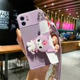 thumbnail image 1 of Sanrio Kuromi-funda de móvil de dibujos animados con cordón de billetera para iPhone 14, 13, 12, 11 Pro Max, Mini, XR, XS MAX, 8, X, 7, cubierta suave anticaída Fivean unisex, 1 of 2