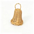 thumbnail image 2 of Cadancy Christmas Ornaments Woven Rattan Bell Hanging Decoration for Tree Fireplace Mantle Wreath Holiday Party Seasonal Rustic Home Indoor Vintage Farmhouse Decor, 2 of 9