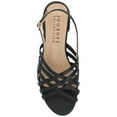 thumbnail image 5 of Journee Womens Cassandra Faux Leather Woven Flat Sandals, 5 of 9