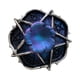 thumbnail image 5 of Estatua con Base de bola de estrella y flor Macarena figura de resina dor Azul Púrpura Plata, 5 of 8